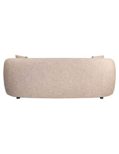 3-Sitzer-Sofa Tweed Sandfarben Schwer entflammbar LUXANDRA