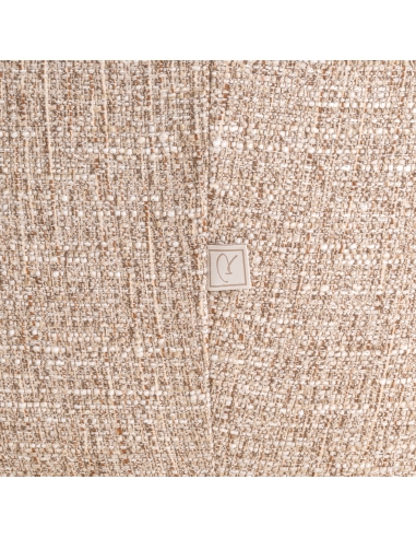 Divano a 3 posti Tweed Sabbia Ignifugo LUXANDRA