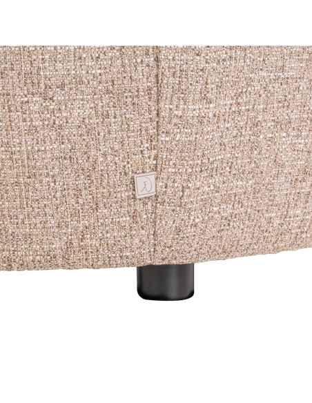 Comfortable Sand Tweed Fire-Resistant Armchair LUXANDRA