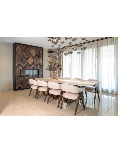 Table à Manger Céramique Beige 300 cm MAXFIELD