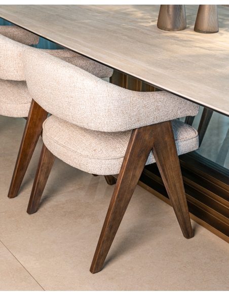 Table à Manger Céramique Beige 300 cm MAXFIELD