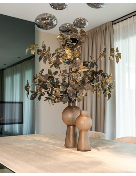 Eettafel van beige keramiek 300 cm MAXFIELD