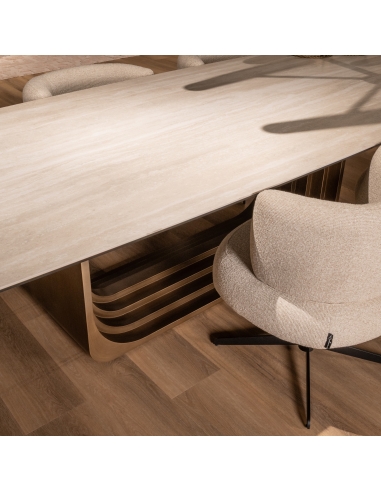 Table à Manger Céramique Beige 300 cm MAXFIELD