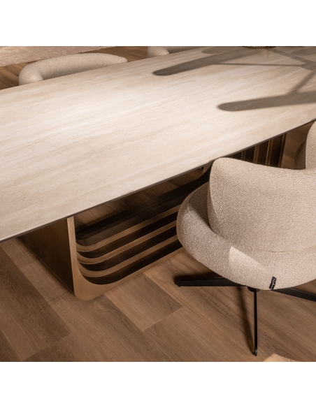 Table à Manger Céramique Beige 300 cm MAXFIELD
