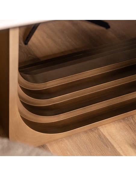 Table à Manger Céramique Beige 300 cm MAXFIELD