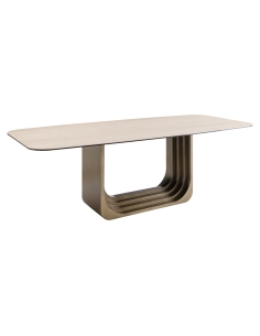 Table à manger céramique beige 230 MAXFIELD | Loft