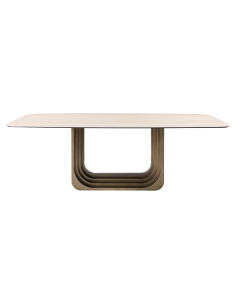 Table à manger céramique beige 230 MAXFIELD | Loft 2