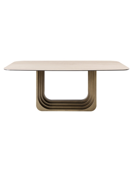 Table à Manger Céramique Beige 200 cm MAXFIELD