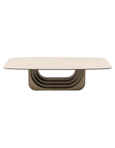 Salontafel draaibaar keramiek beige MAXFIELD