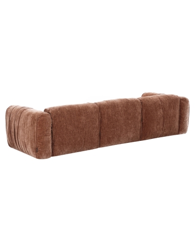 Generous Sofa Brown Corduroy Fabric Café MONTY
