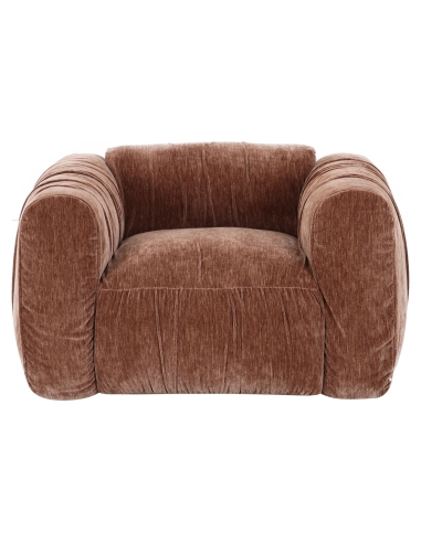Sessel Cocoon Rippstoff Braun Kaffee MONTY