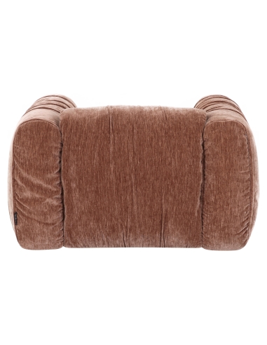 Fauteuil Cocoon Ribfluweel Bruin Café MONTY