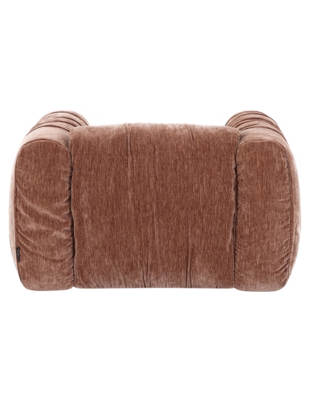 Fauteuil Cocoon Ribfluweel Bruin Café MONTY