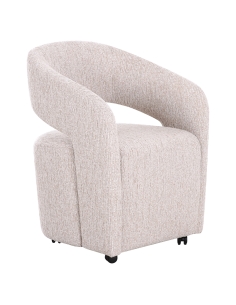 Chaise de salle à manger Vixen natural linear on wheels 2