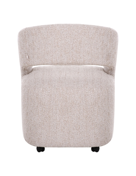 Chaise de salle à manger Vixen natural linear on wheels