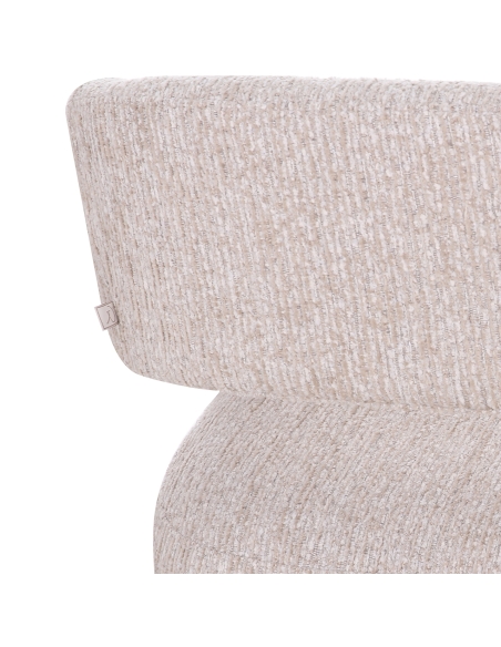 Eetkamerstoel Vixen natural linear op wielen