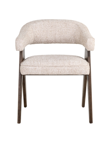 Enveloping Tweed Cream MORI Design Chair