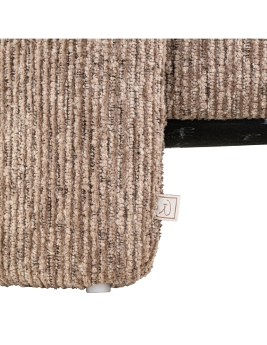 Banc Coffre de Rangement Tissu Texturé Moka CUPID