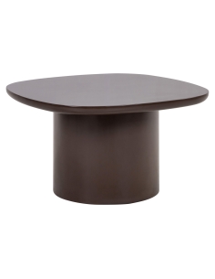 Chocolate Pebble Lacquered Side Table ALMUNDI
