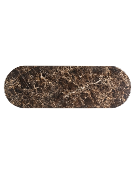 Console laccata effetto marmo Emperador ALMUNDI