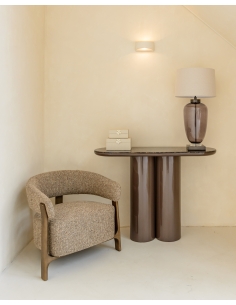 Console laccata effetto marmo Emperador ALMUNDI 2