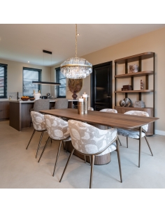 Generous-Size Walnut Dining Table 230 WINDSOR 2