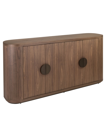 Sideboard Nussbaum-Finish Sanftschließung WINDSOR