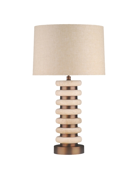 Candeeiro de Mesa Coluna Travertino Natural BLAIR