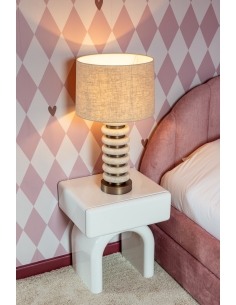 Lampada da Tavolo Colonna Travertino Naturale BLAIR 2