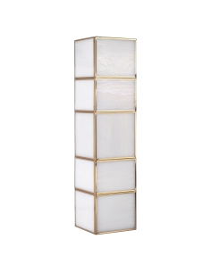 Wandapplikation aus Glas und Antikmessing Großformat LIVIA 2