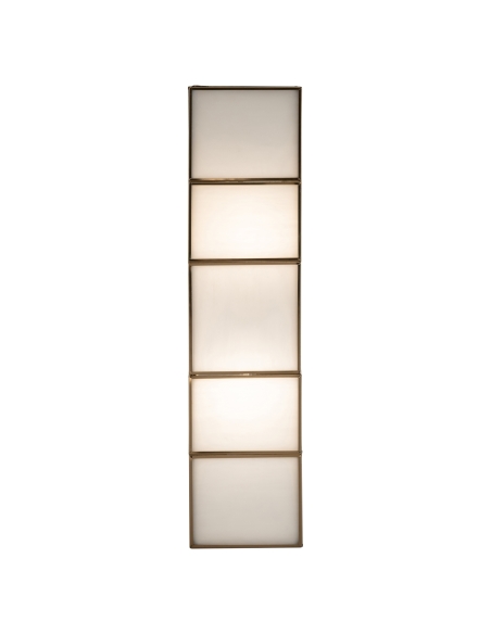 Applique Murale Verre Laiton Antique Grand Format LIVIA