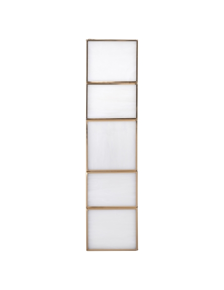 Wall Light Antique Brass Glass Large Format LIVIA