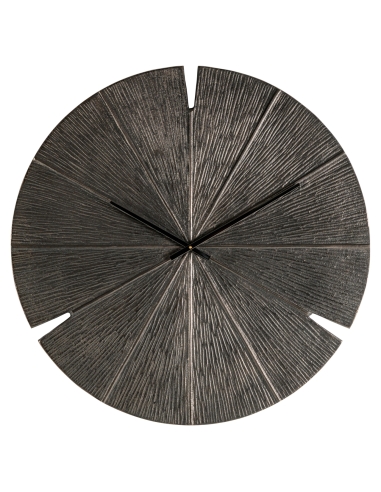Wandklok met getextureerd bronzen design BLAISE