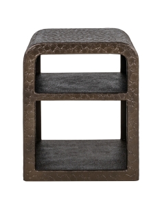 Table de Chevet Ouverte Finition Bronze Texturé DORMA 2