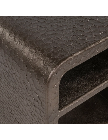 Open nachtkastje met getextureerde bronzen afwerking DORMA