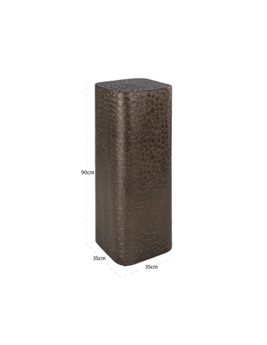 Columna Decorativa Acabado Bronce Texturizado DERWIN