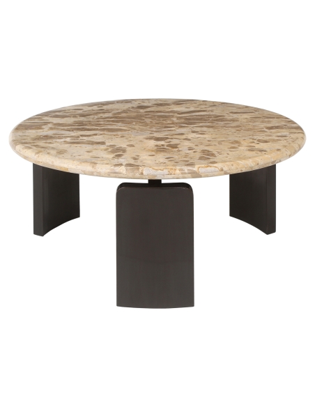 Couchtische aus Marmor Tendua und Bronze BAYONNE