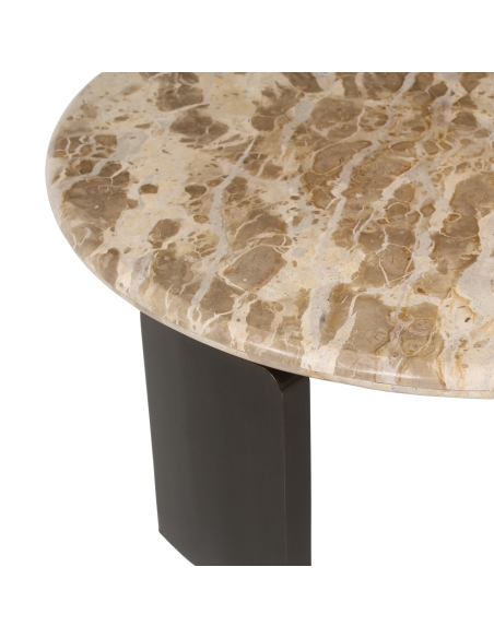 Couchtische aus Marmor Tendua und Bronze BAYONNE