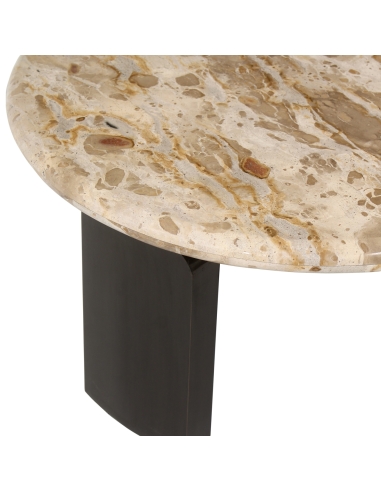 Couchtische aus Marmor Tendua und Bronze BAYONNE