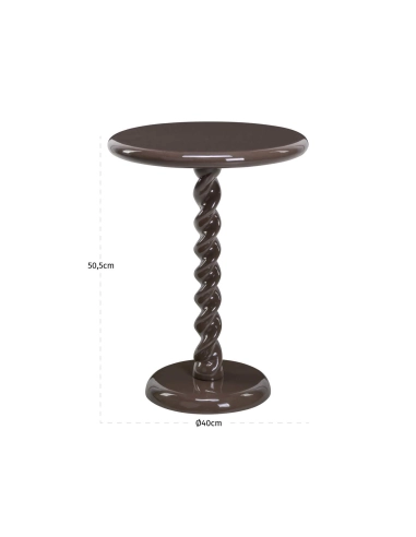 Mesa de Apoio Coluna Torcida Castanho CASPIAN