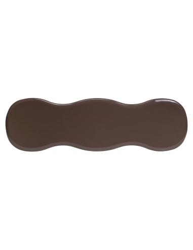 Cordelia Wavy Lacquered Chestnut Console Top
