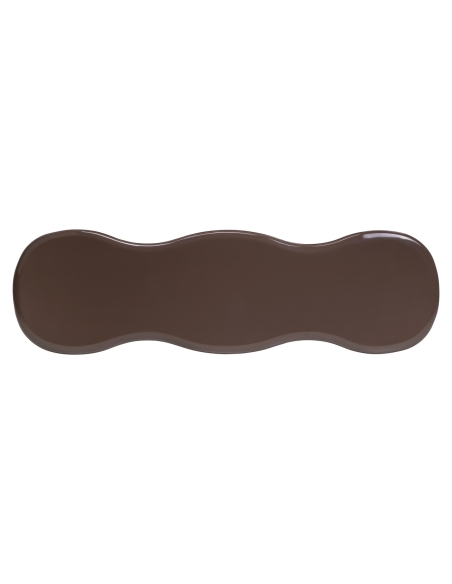 Cordelia Wavy Lacquered Chestnut Console Top