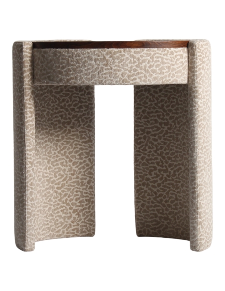Toeletta con specchio integrato motivo leopardato ROXENNE
