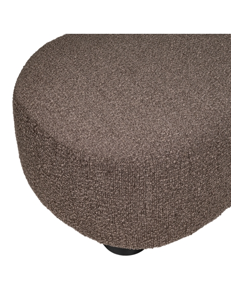 Canapé d'Angle Gauche Tissu Brun Généreux PANDORA