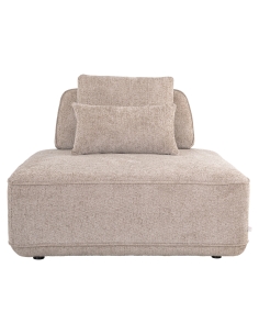 Modular Sofa with Removable Backrest Moka Fabric TUDOR 2