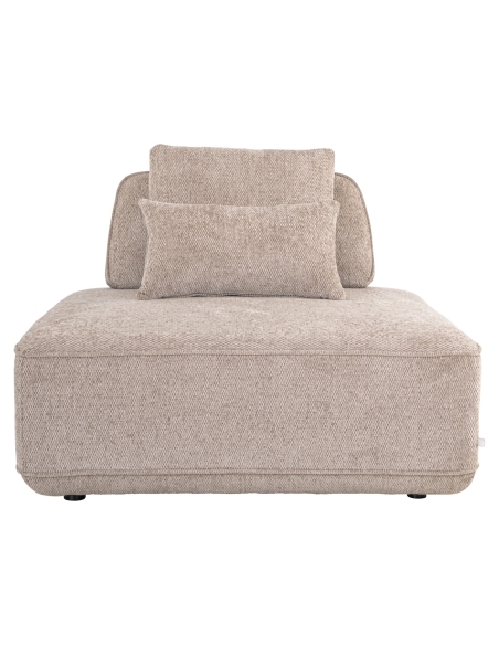 Modulares Sofa mit abnehmbarem Rückenlehne Stoff Moka TUDOR