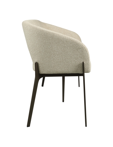 Banco de Sala de Jantar com Encosto Arredondado Biscuit KENZI
