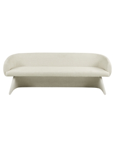 Dining Room Bench Upholstered Base Biscuit QUIRIRO 2