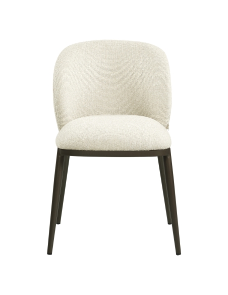Silla de comedor de tejido ignífugo Biscuit GANDY