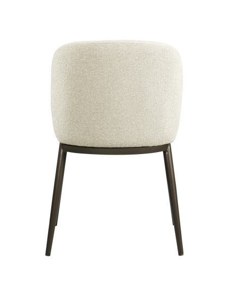 Fire-Resistant Fabric Dining Chair Biscuit GANDY